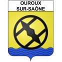 Ouroux-sur-Saône Sticker wappen, gelsenkirchen, augsburg, klebender aufkleber