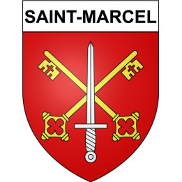 Saint-Marcel 71 ville Stickers blason autocollant adhésif