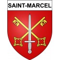 Saint-Marcel 71 ville Stickers blason autocollant adhésif