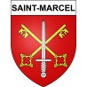 Saint-Marcel 71 ville Stickers blason autocollant adhésif