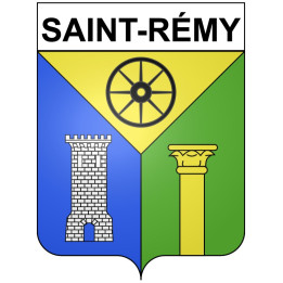Pegatinas escudo de armas de Saint-Rémy adhesivo de la etiqueta engomada
