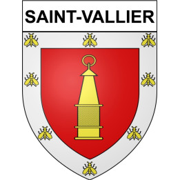 Stickers coat of arms Saint-Vallier adhesive sticker