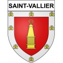 Stickers coat of arms Saint-Vallier adhesive sticker