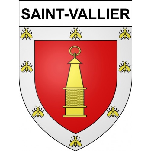 Stickers coat of arms Saint-Vallier adhesive sticker