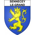 Sennecey-le-Grand Sticker wappen, gelsenkirchen, augsburg, klebender aufkleber