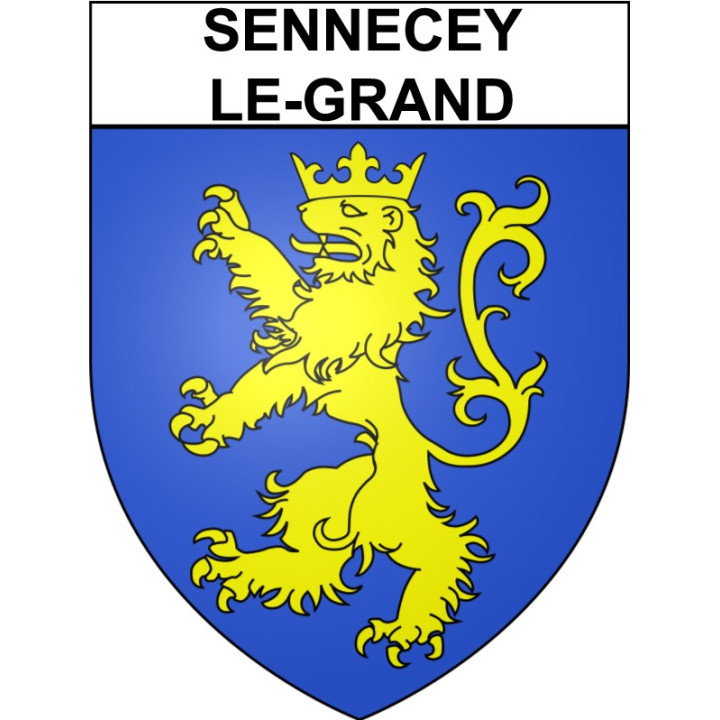 Sennecey-le-Grand Sticker wappen, gelsenkirchen, augsburg, klebender aufkleber