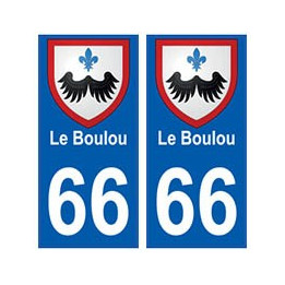 66 Le Boulou blason autocollant plaque ville