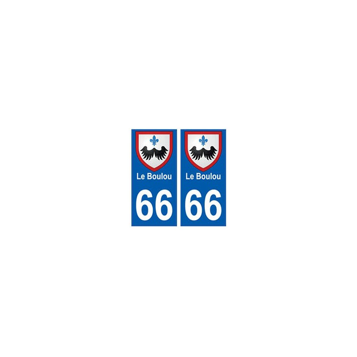 66 Le Boulou blason autocollant plaque ville