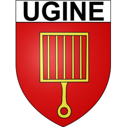 Ugine 73 ville Stickers blason autocollant adhésif