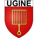 Ugine 73 ville Stickers blason autocollant adhésif