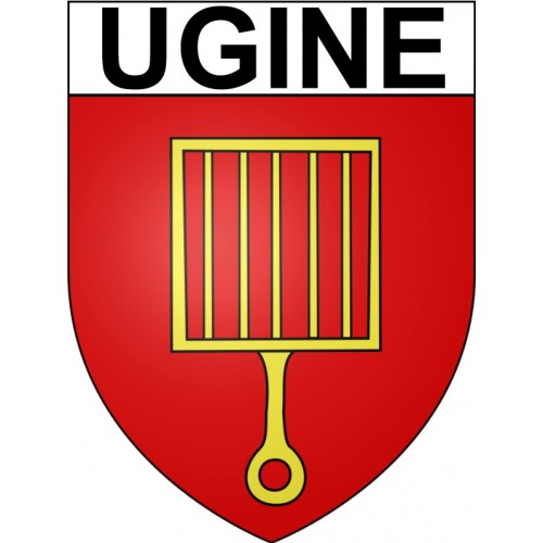 Ugine 73 ville Stickers blason autocollant adhésif