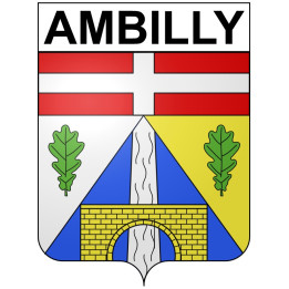 Ambilly Sticker wappen, gelsenkirchen, augsburg, klebender aufkleber