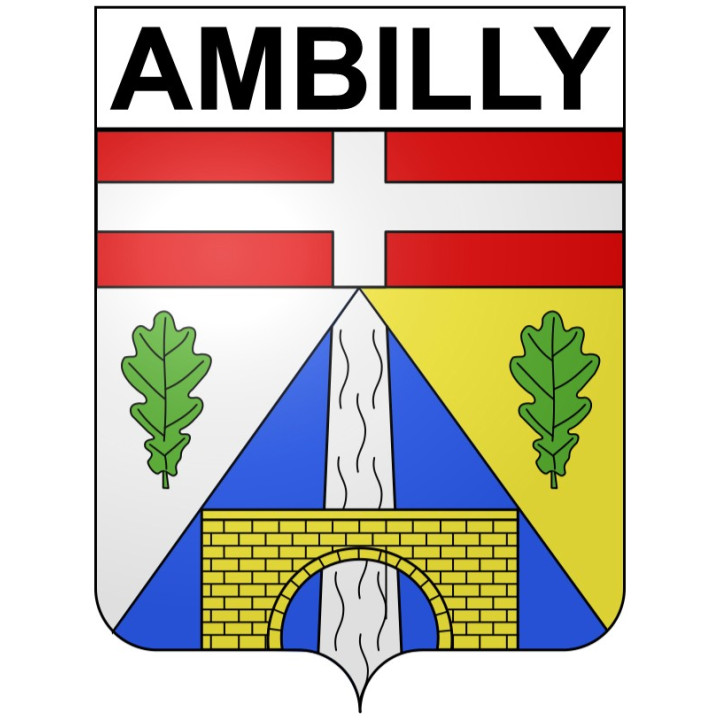Ambilly 74 ville Stickers blason autocollant adhésif