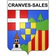 Cranves-Sales Sticker wappen, gelsenkirchen, augsburg, klebender aufkleber