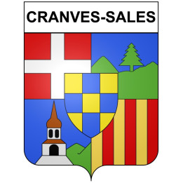 Stickers coat of arms Cranves-Sales adhesive sticker