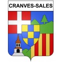 Stickers coat of arms Cranves-Sales adhesive sticker