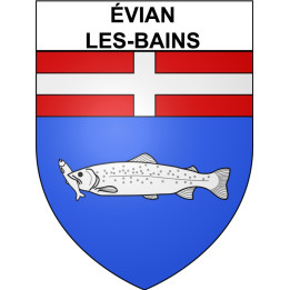 évian-les-Bains 74 ville Stickers blason autocollant adhésif