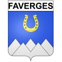Stickers coat of arms Faverges adhesive sticker
