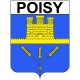 Stickers coat of arms Poisy adhesive sticker