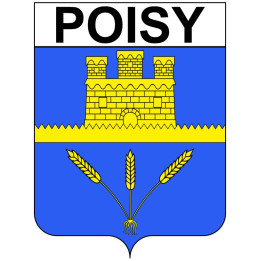 Poisy Sticker wappen, gelsenkirchen, augsburg, klebender aufkleber