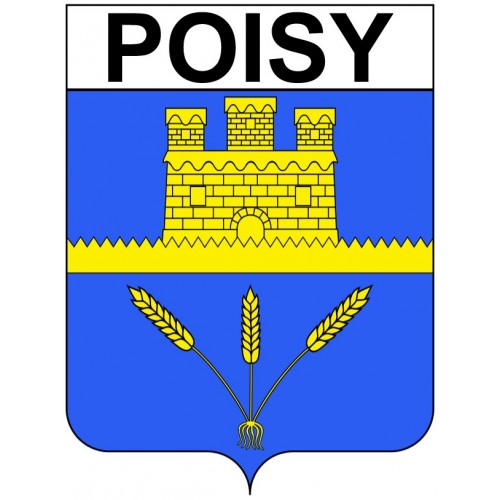 Stickers coat of arms Poisy adhesive sticker