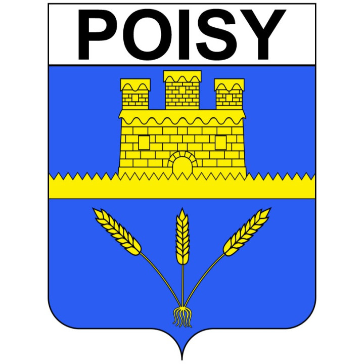 Stickers coat of arms Poisy adhesive sticker