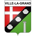 Ville-la-Grand 74 ville Stickers blason autocollant adhésif