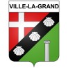 Ville-la-Grand 74 ville Stickers blason autocollant adhésif