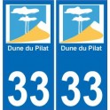 33 Duna del Pyla sticker adesivo piastra