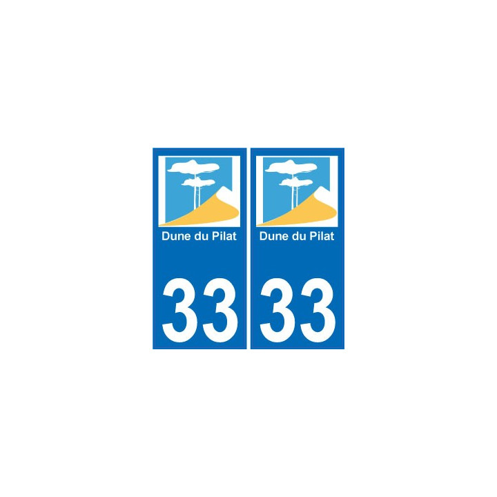 33 Dune of Pyla sticker sticker plate