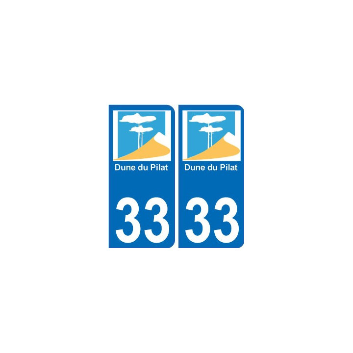 33 Dune of Pyla sticker sticker plate