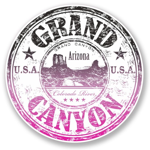 2 x10 cm -Grand Canyon USA Arizona Colorado logo-89 autocollant adhésif sticker