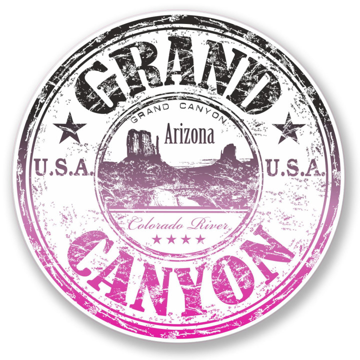 2 x10 cm -Grand Canyon USA Arizona Colorado logo-89 autocollant adhésif sticker