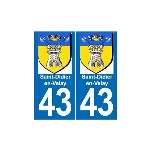 64 Pau logo sticker plate registration city