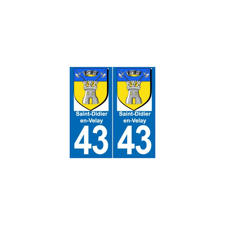 64 Pau logo sticker plate registration city
