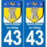 64 Pau logo sticker plate registration city