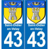 64 Pau logotipo de la etiqueta engomada de la placa de registro de la ciudad