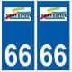 66 Saint-Esteve logo autocollant plaque ville