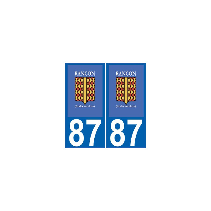 64 Pau logotipo de la etiqueta engomada de la placa de registro de la ciudad
