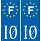 17 Ile d'Oléron sticker autocollant plaque immatriculation auto