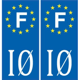 17 Ile d'Oléron sticker autocollant plaque immatriculation auto