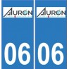 64 Pau-logo aufkleber plakette ez stadt