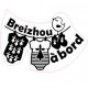 Breizhou à bord autocollant sticker