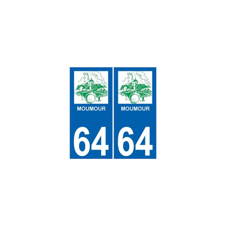 64 Pau-logo aufkleber plakette ez stadt