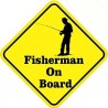 Fisherman autocollant adhésif sticker