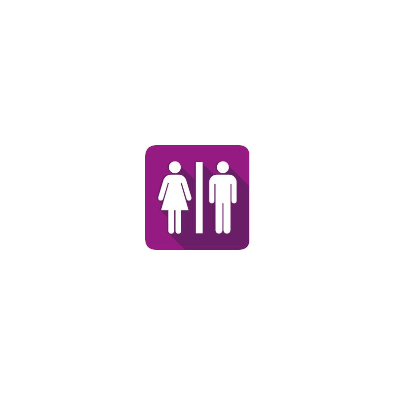WC homme et femme 531 autocollant sticker