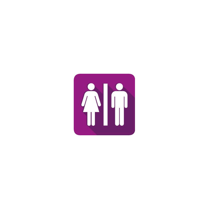 WC homme et femme 531 autocollant sticker