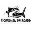 Fisherman on board 786 autocollant adhésif sticker