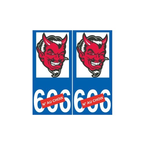 64 Pau logo sticker plate registration city