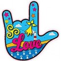 Main love Breizh Bretagne 926 autocollant adhésif sticker